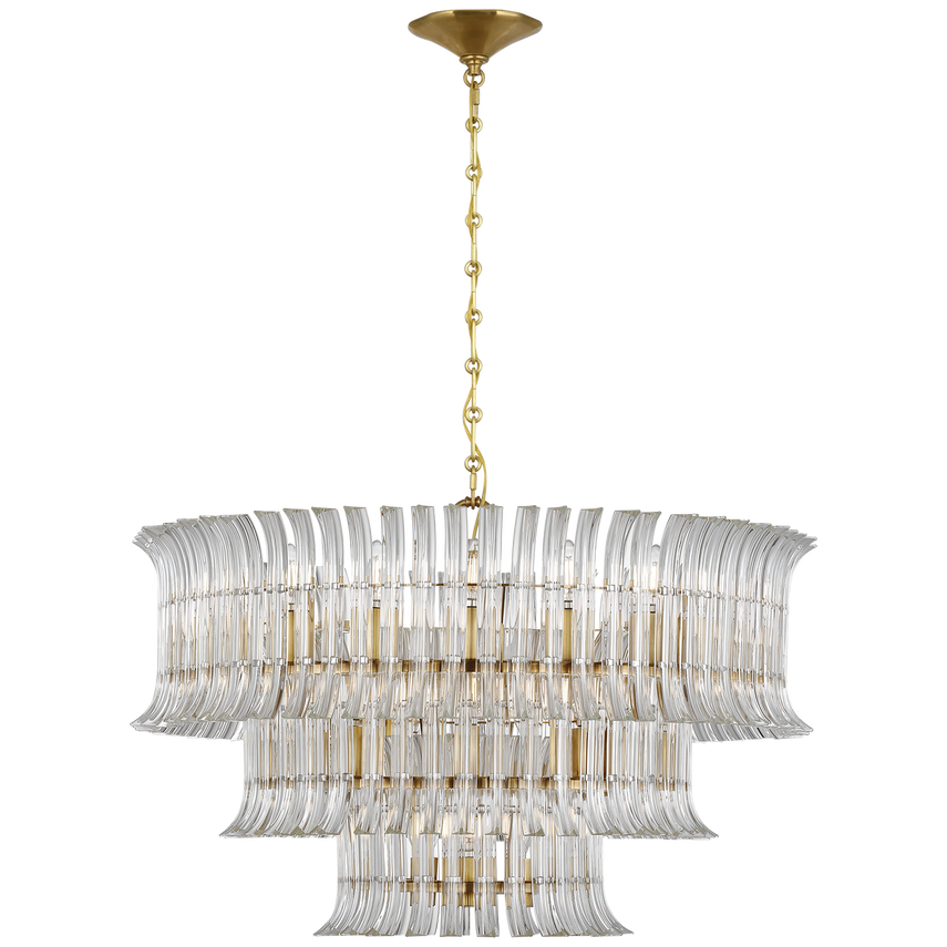 Rhine 34" Three Tier Chandelier