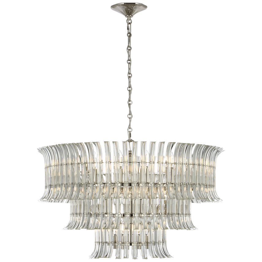 Rhine 34" Three Tier Chandelier