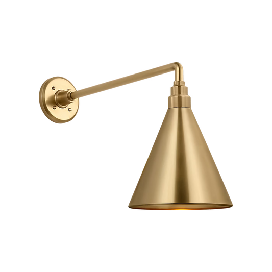 Academy 9" Mack Barn Light - Conical Savannah Shade by Visual Comfort