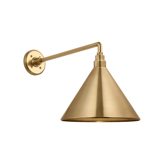 Academy 12.5" Mack Barn Light - Conical Savannah Shade by Visual Comfort