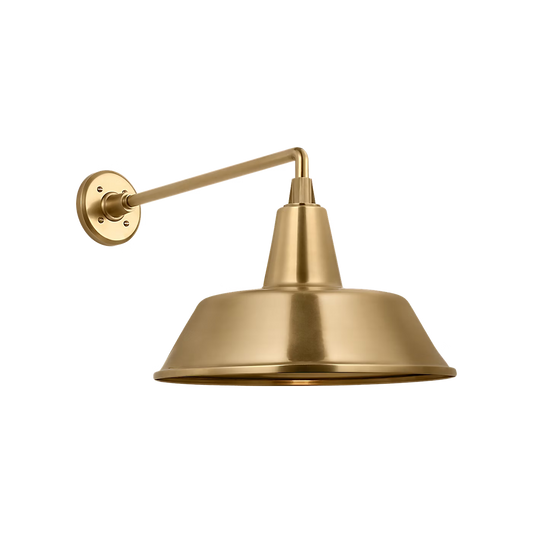 Academy 16" Mack Barn Light - Bowers Shade by Visual Comfort
