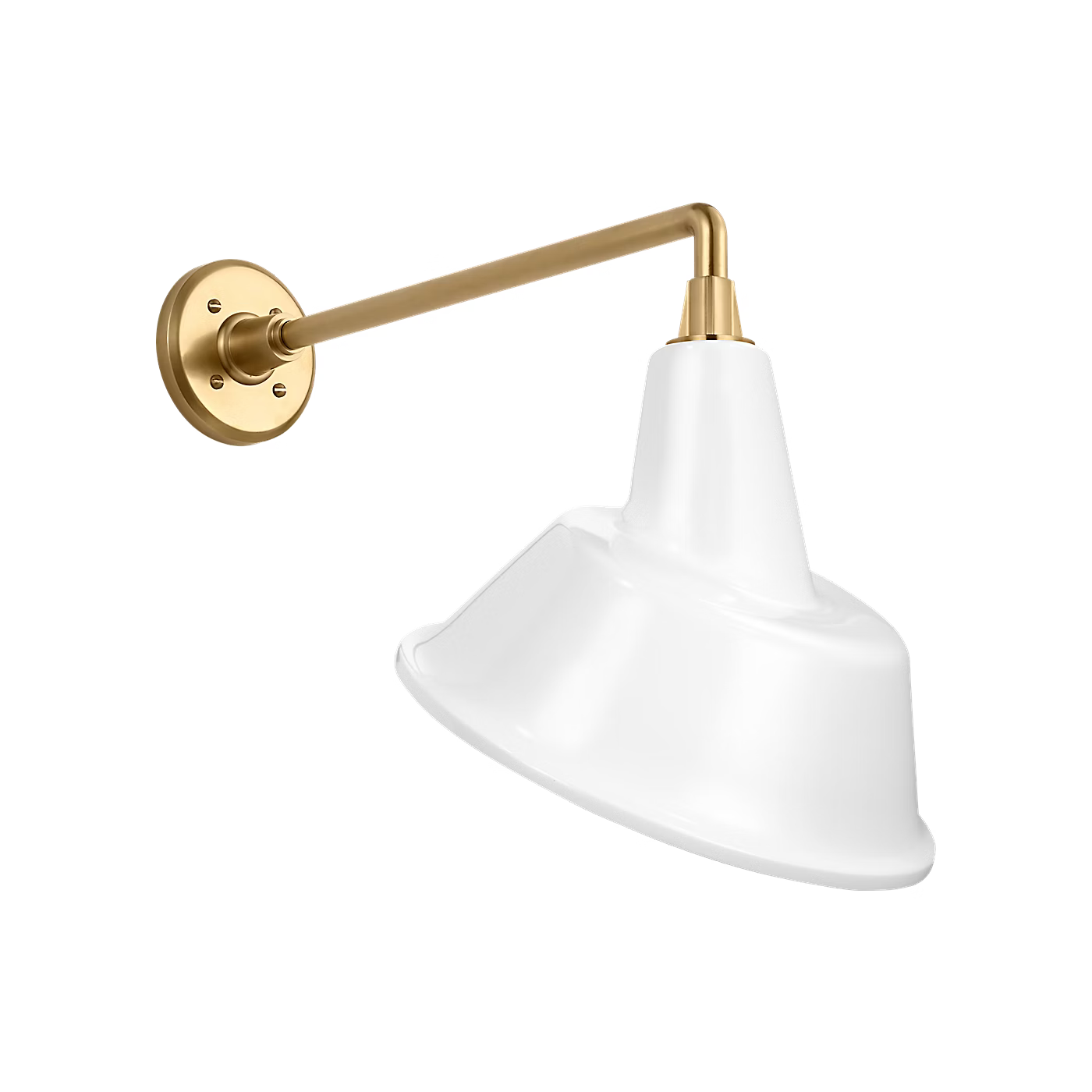 Academy 12.5" Mack Barn Light - Tilted Bowers Shade by Visual Comfort