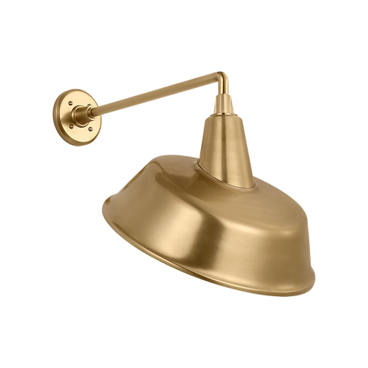 Academy 16" Mack Barn Light - Tilted Bowers Shade by Visual Comfort