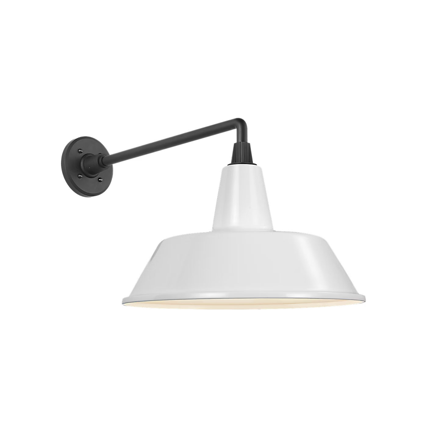 Academy 16" Mack Barn Light - Bowers Shade by Visual Comfort