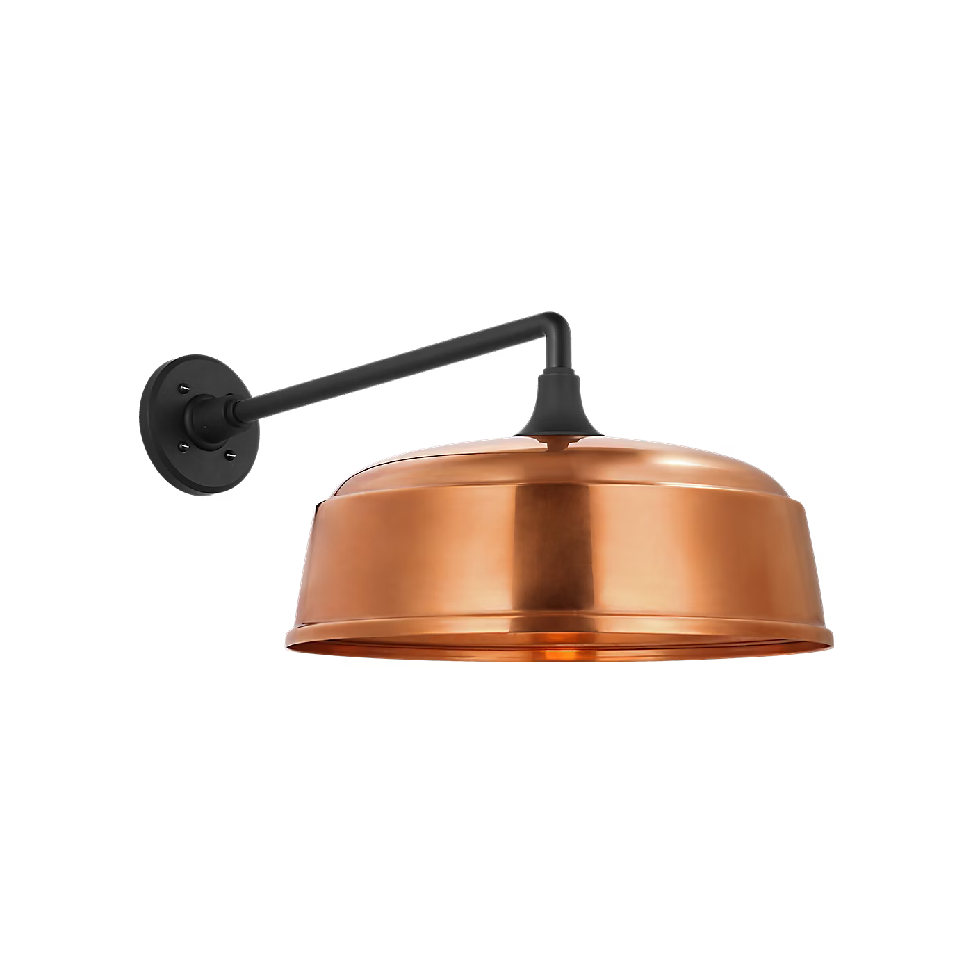 Academy 16" Mack Barn Light - Rockhouse Shade by Visual Comfort