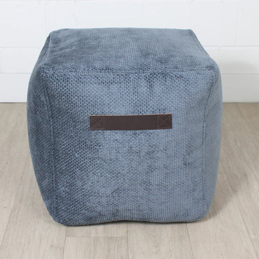 Canvas Square Pouf