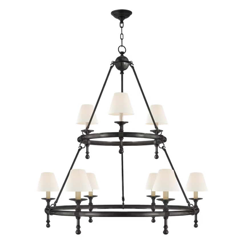 Classic Two-Tier Ring Chandelier