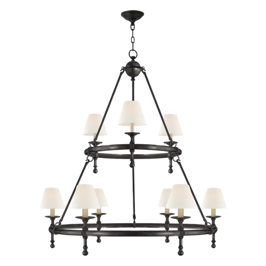 Classic Two-Tier Ring Chandelier