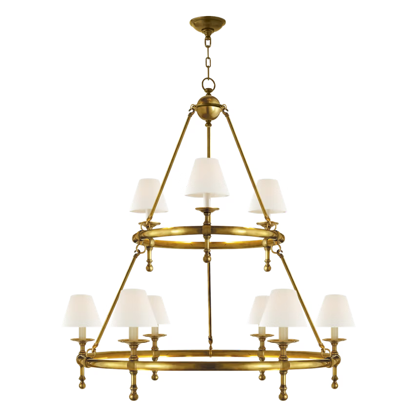 Classic Two-Tier Ring Chandelier