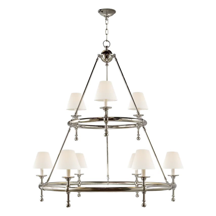 Classic Two-Tier Ring Chandelier