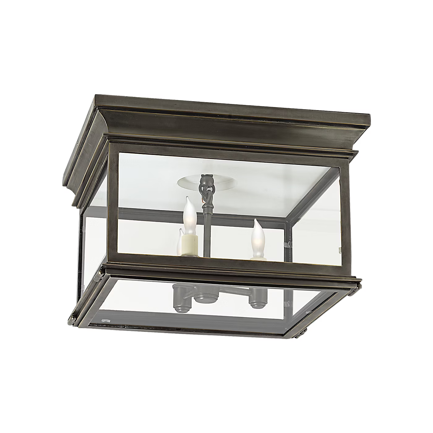 Club Large Square Flush Mount