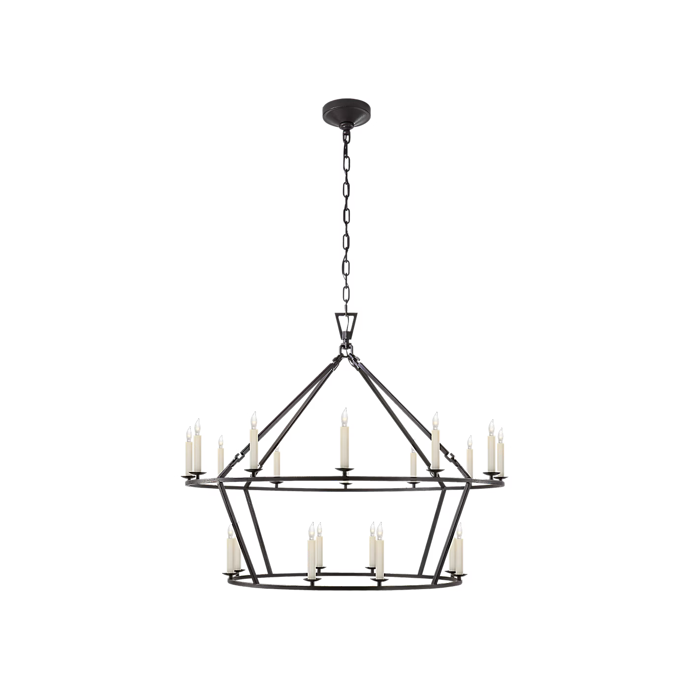 Darlana Large Two-Tiered Ring Chandelier