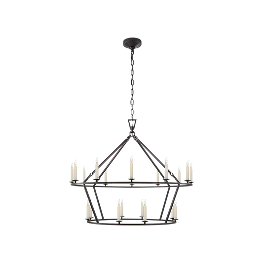 Darlana Large Two-Tiered Ring Chandelier