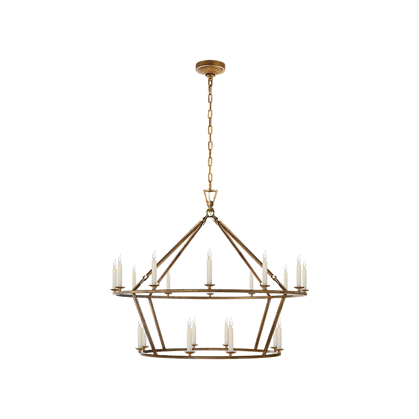 Darlana Large Two-Tiered Ring Chandelier