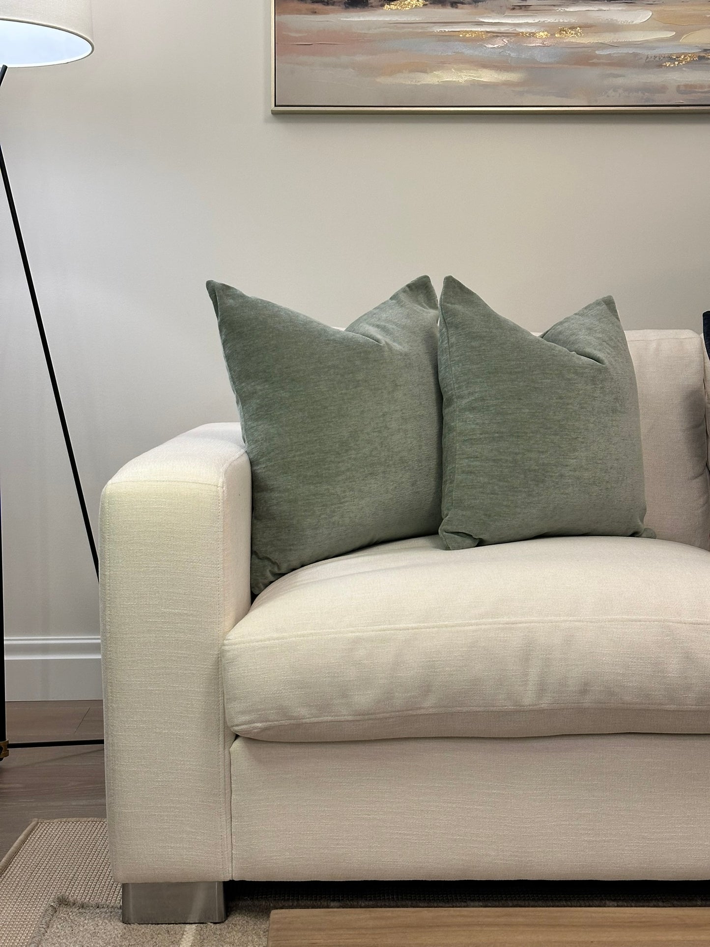 Cascade Velvet Throw Pillow