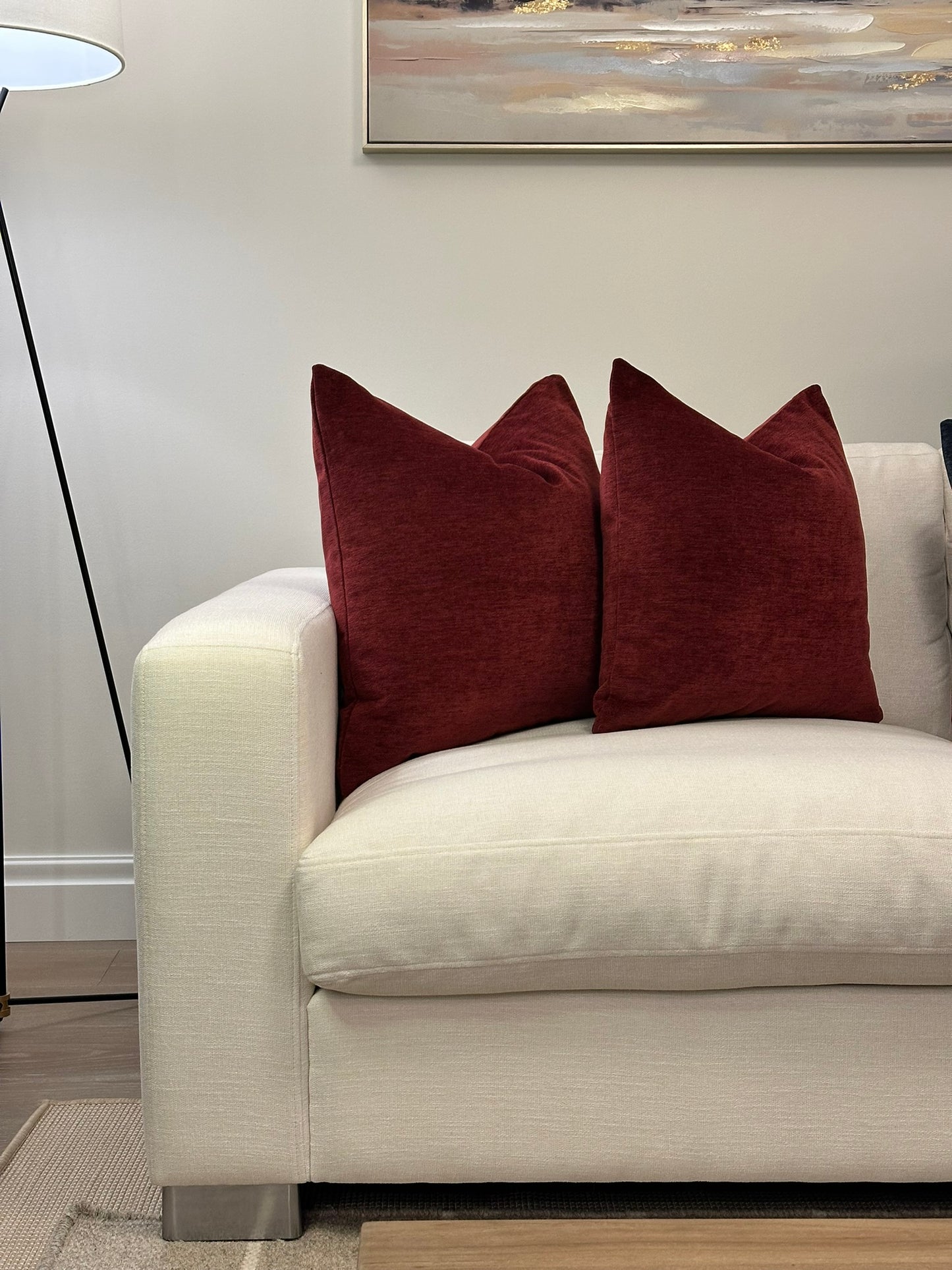 Cascade Velvet Throw Pillow