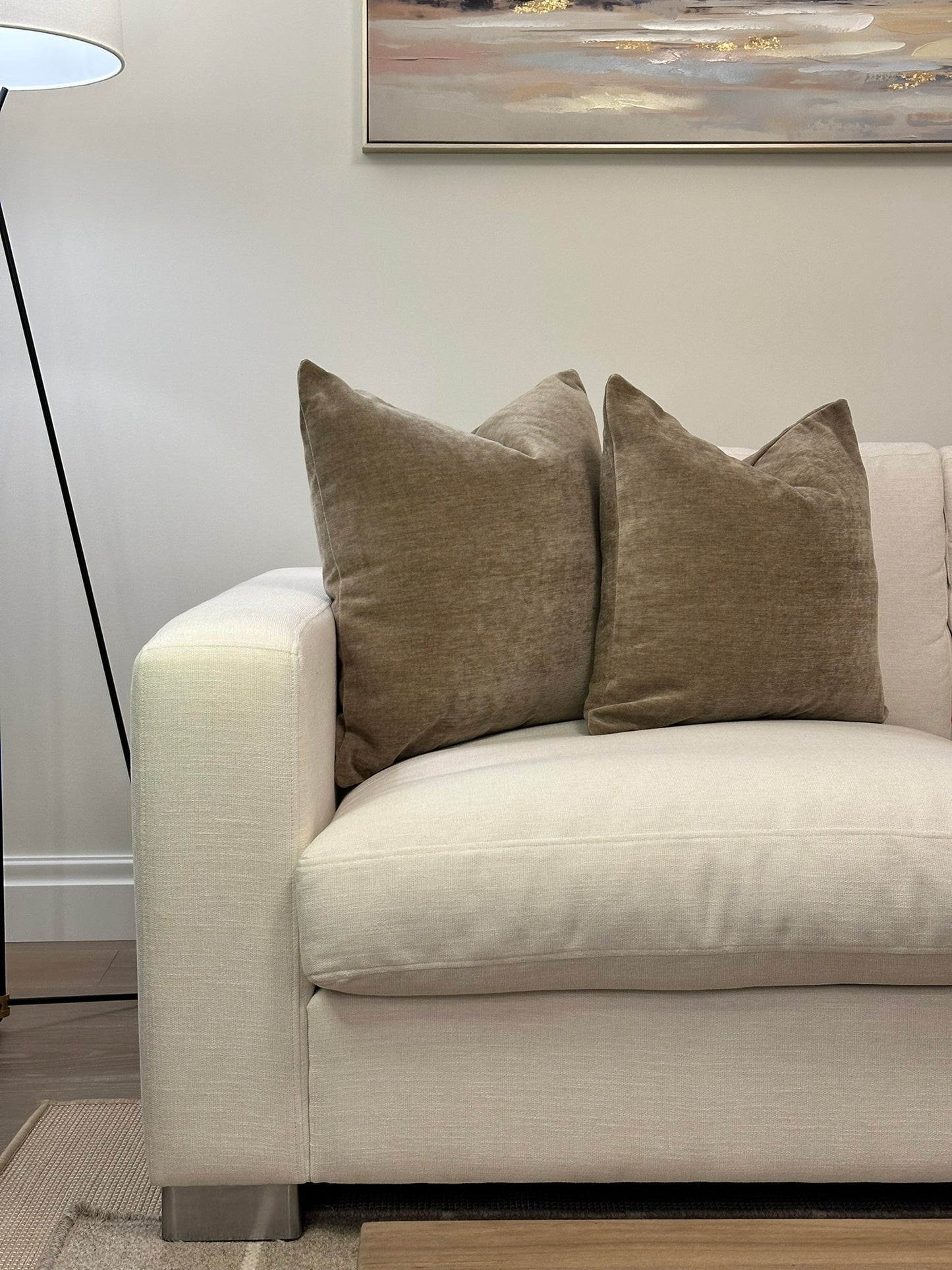 Cascade Velvet Throw Pillow
