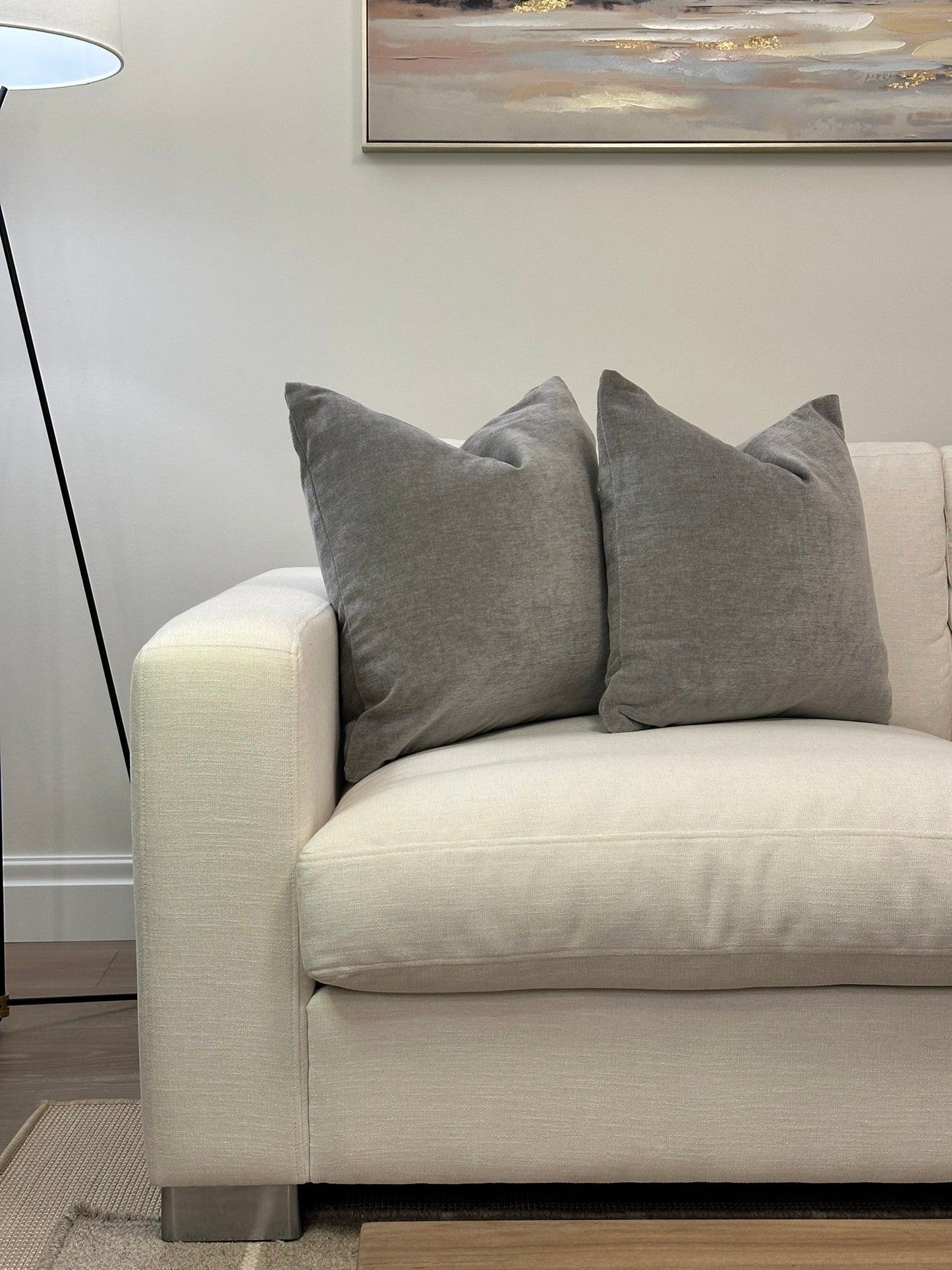 Cascade Velvet Throw Pillow