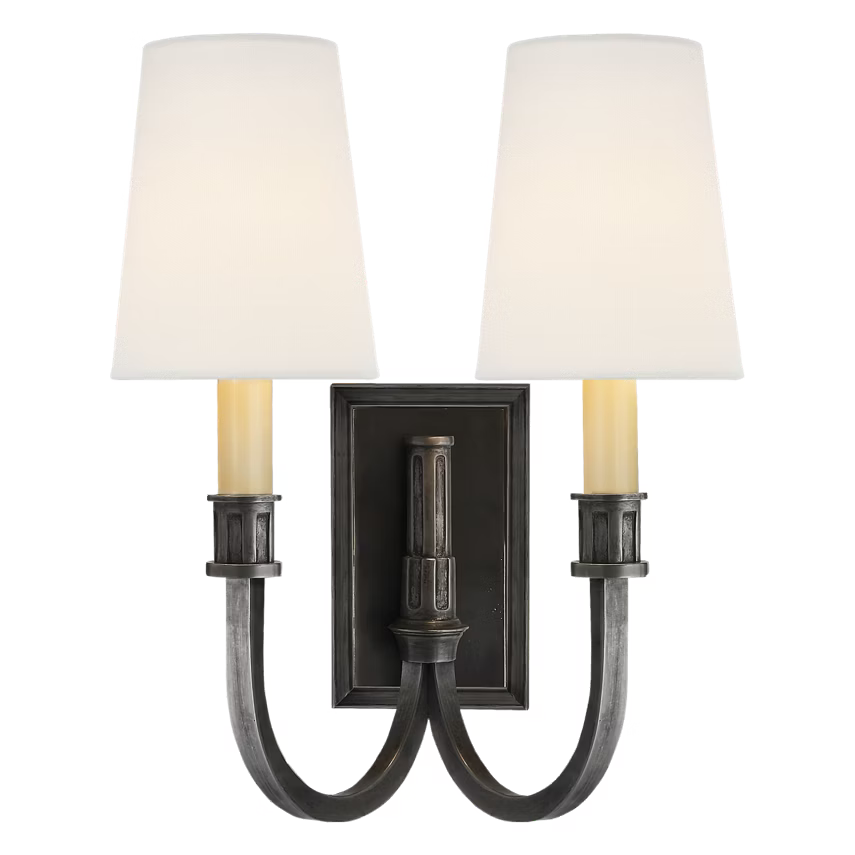Modern Library Double Sconce