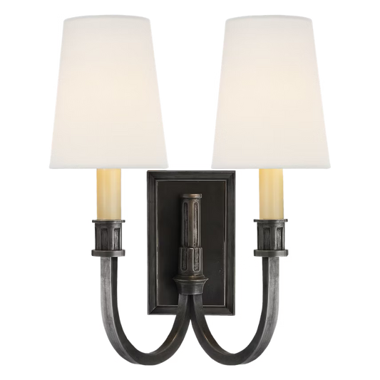 Modern Library Double Sconce