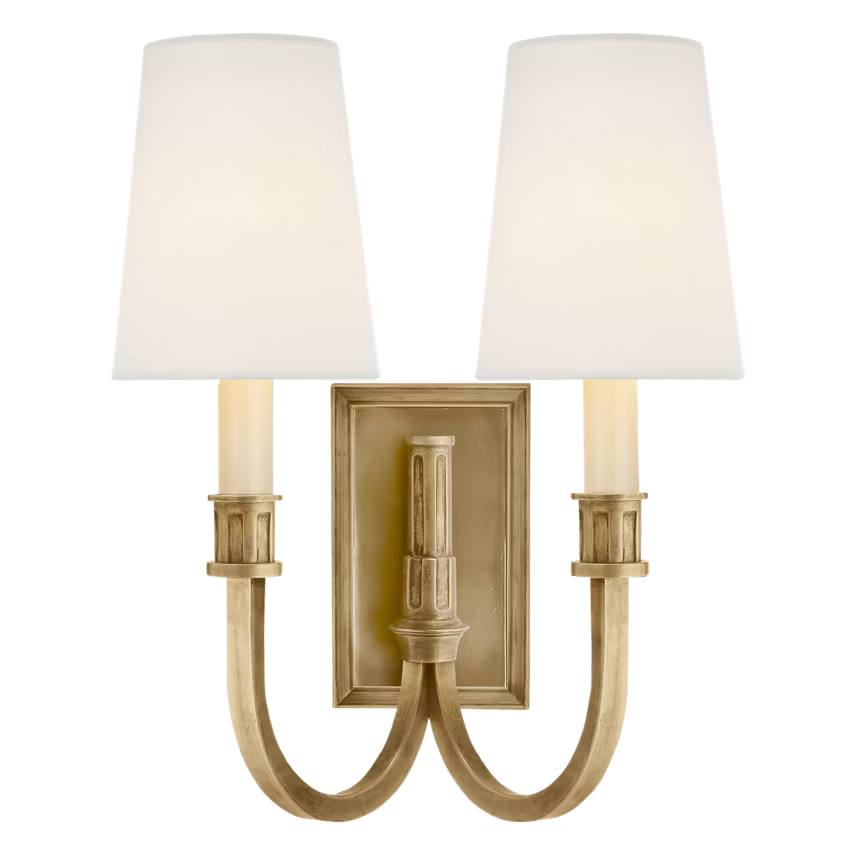 Modern Library Double Sconce