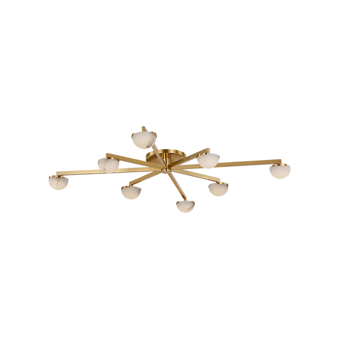 Pedra Extra Large Staggered Arm Flush Mount