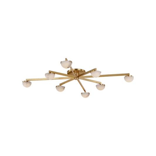 Pedra Extra Large Staggered Arm Flush Mount