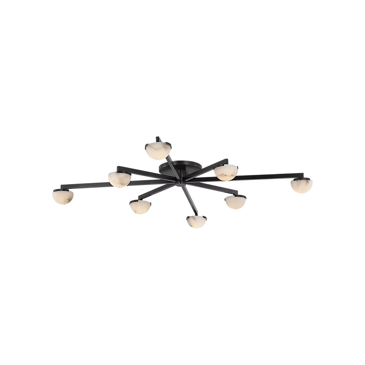 Pedra Extra Large Staggered Arm Flush Mount