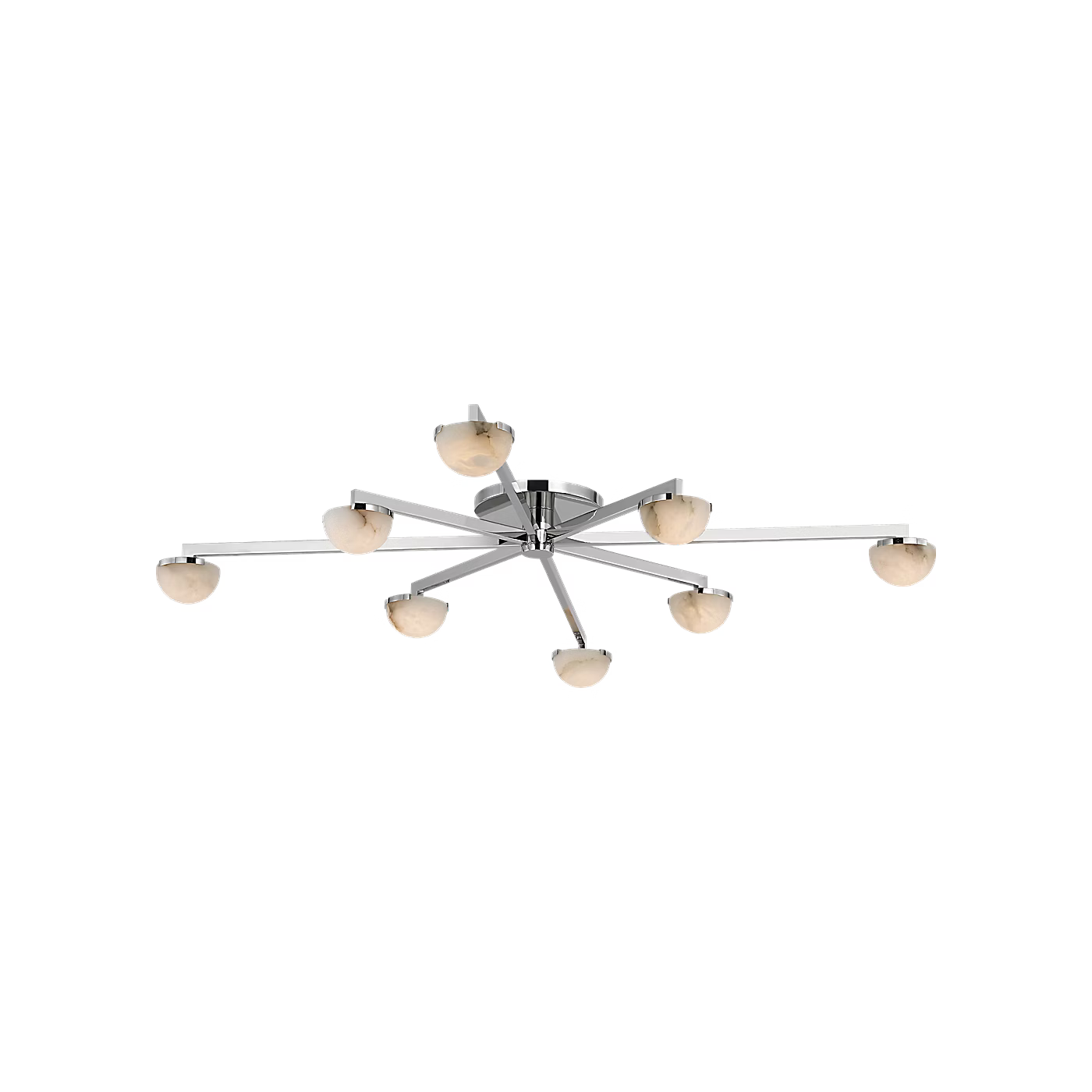 Pedra Extra Large Staggered Arm Flush Mount