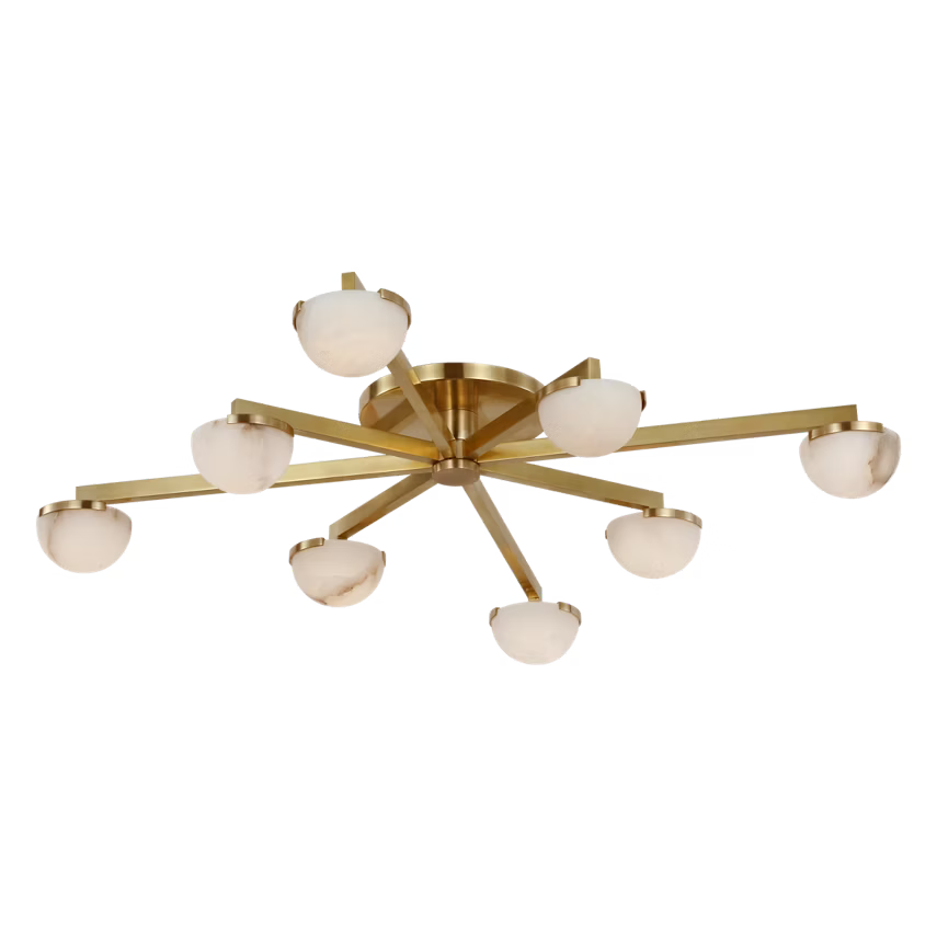Pedra Large Staggered Arm Flush Mount