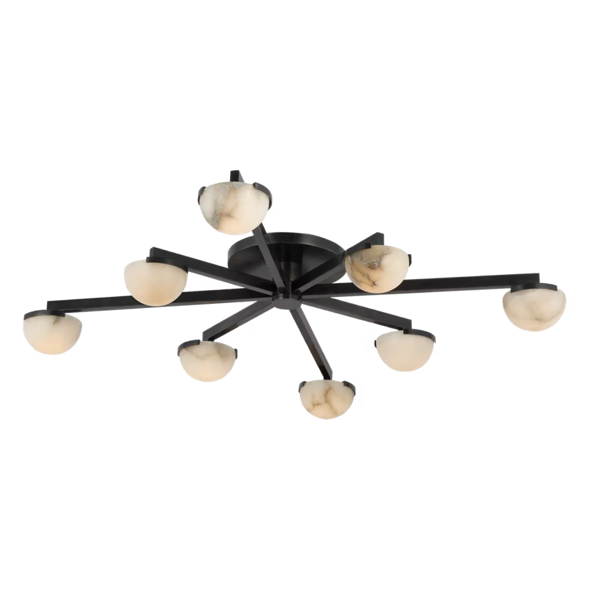 Pedra Large Staggered Arm Flush Mount