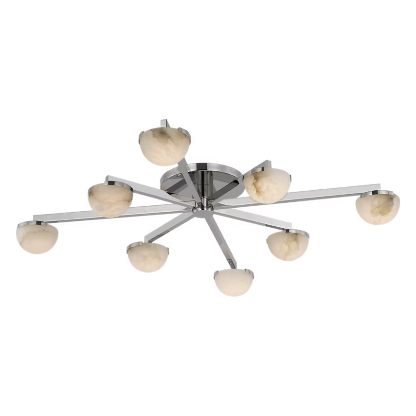 Pedra Large Staggered Arm Flush Mount